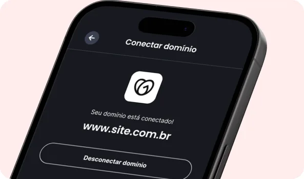 Exemplo de Domínio personalizado em uma página do Keepo